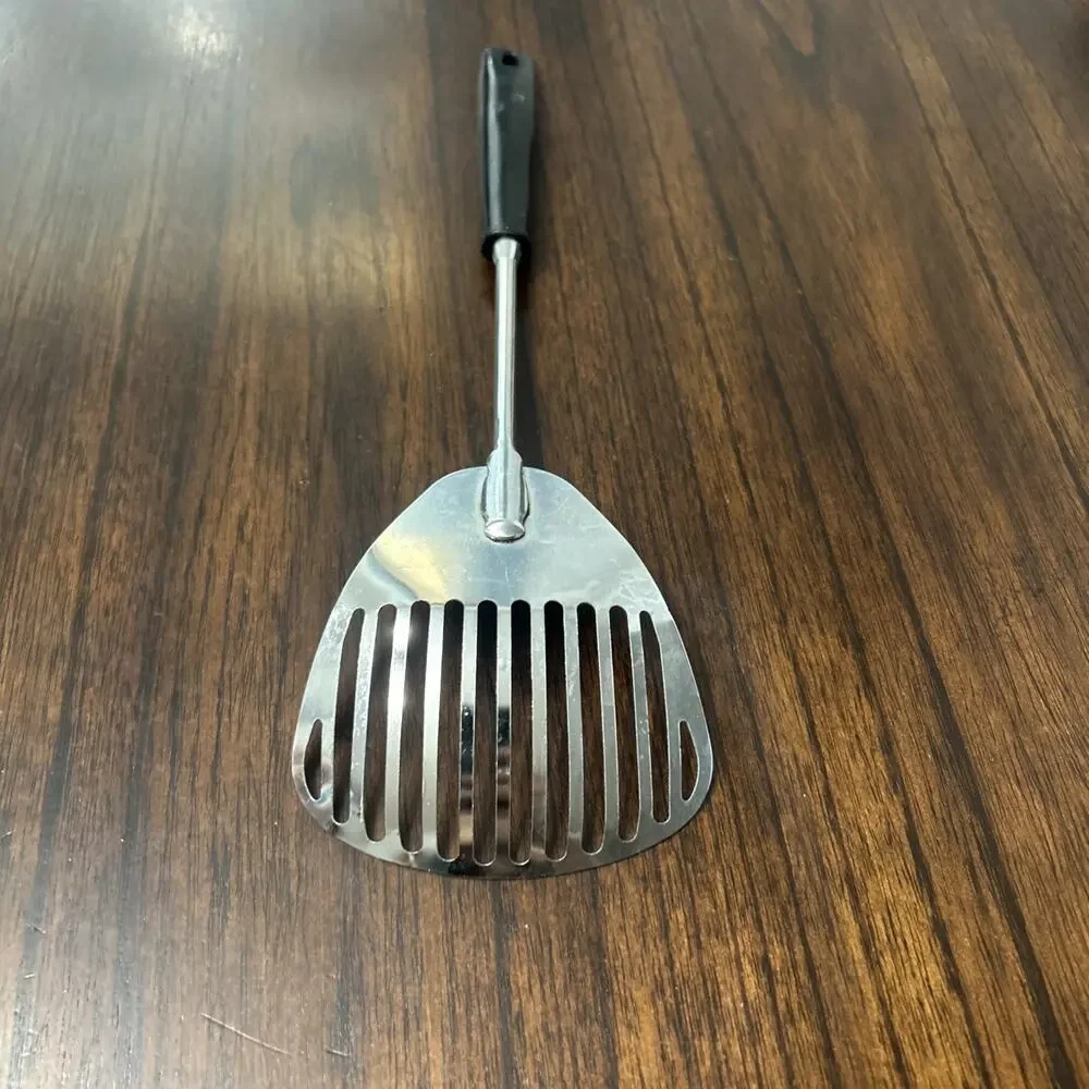 VTG Ecko Kitchamajig Slotted Spatula Black Kitchen Utensil Made In USA 12 Inch